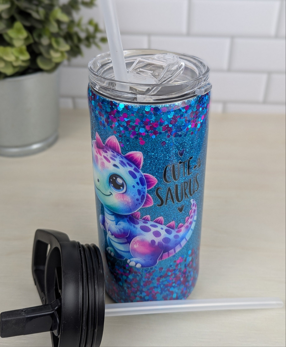 Cute-A-Saurus 15 oz Duo Lid Tumbler
