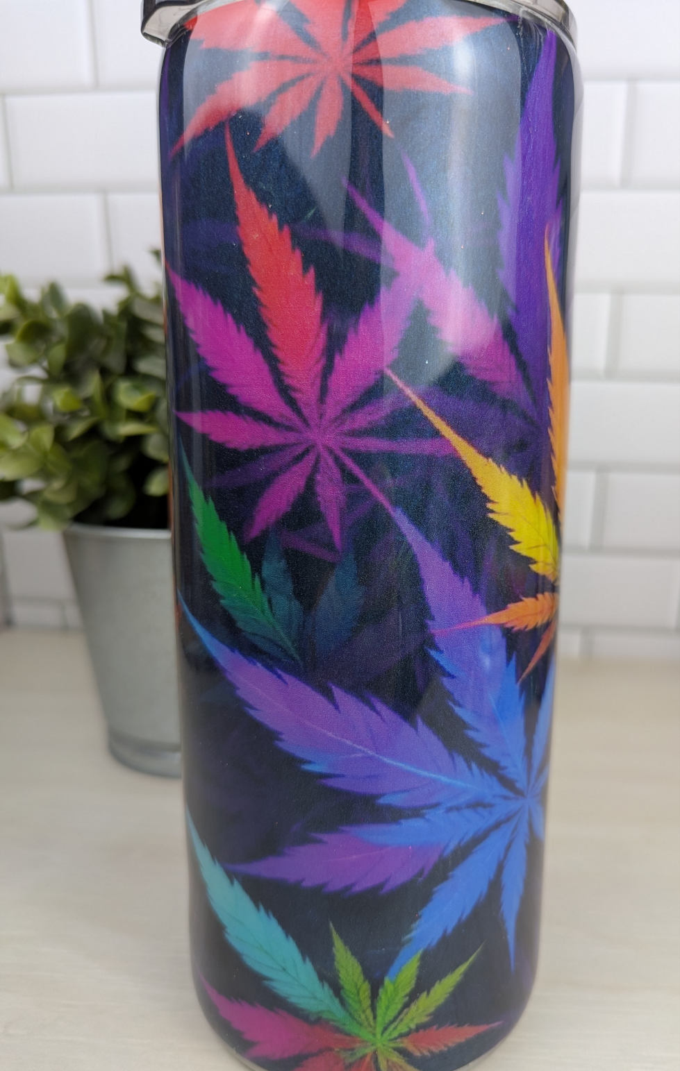 Rainbow Wacky Weed 30 oz Tumbler