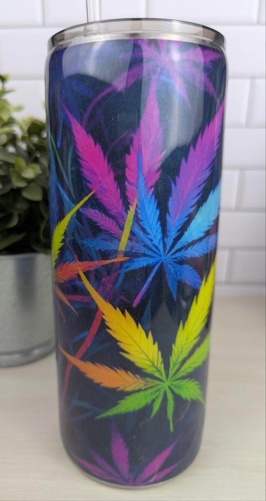 Rainbow Wacky Weed 30 oz Tumbler