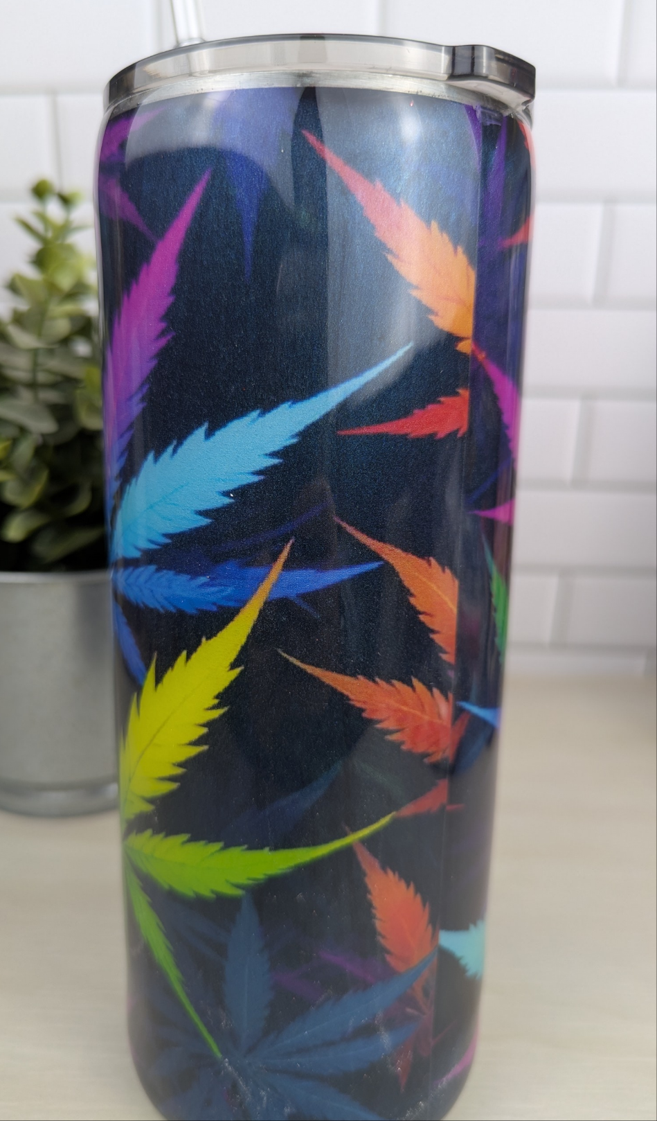 Rainbow Wacky Weed 30 oz Tumbler