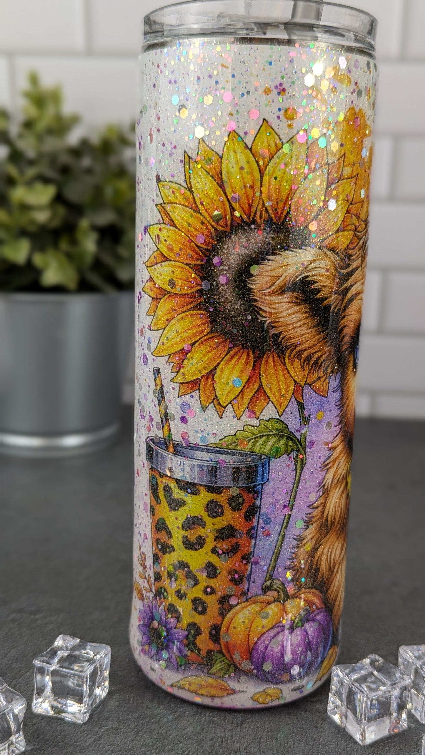 Fluffy Cow Halloween 20 oz Tumbler