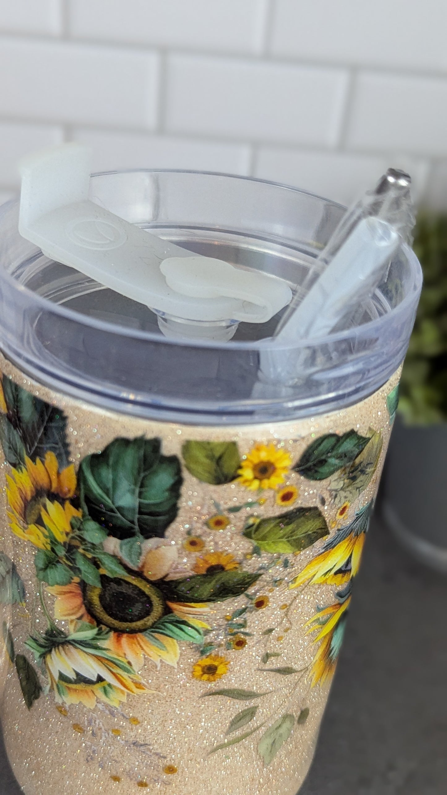 Wild Sunflowers 40 oz Tumbler w/Handle
