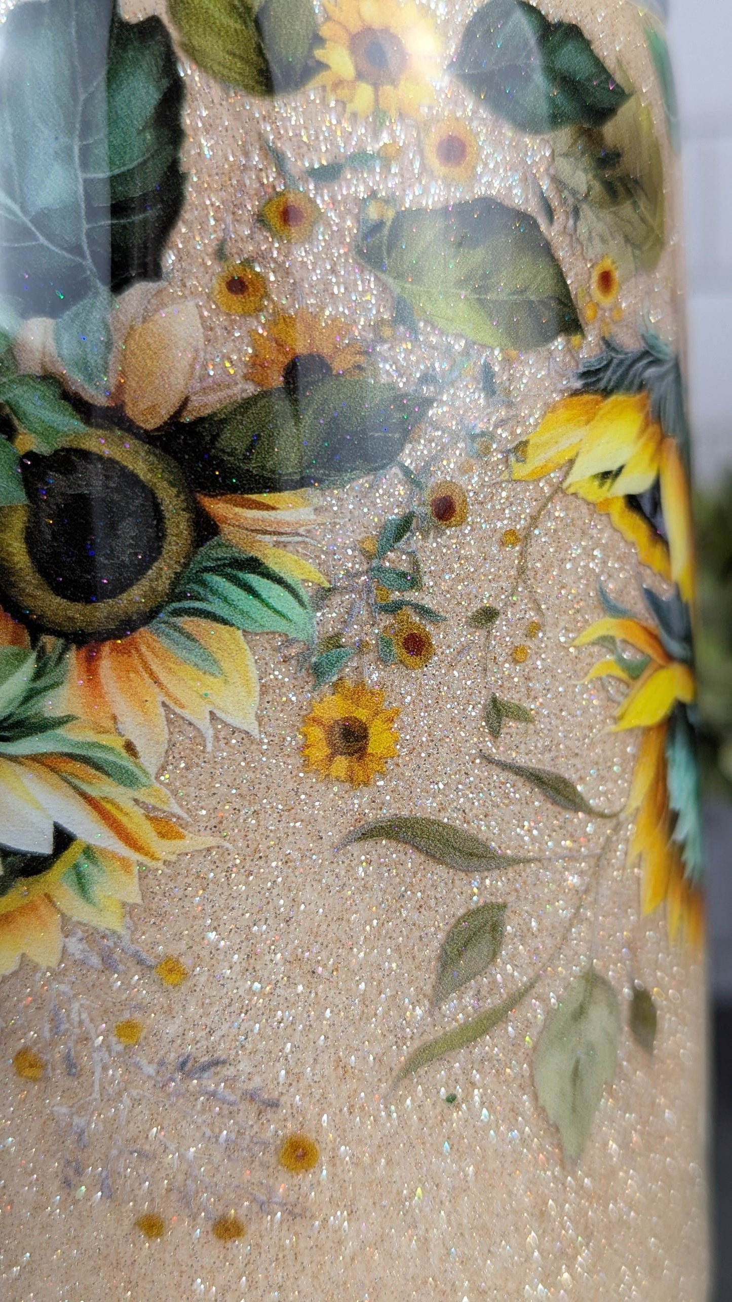 Wild Sunflowers 40 oz Tumbler w/Handle