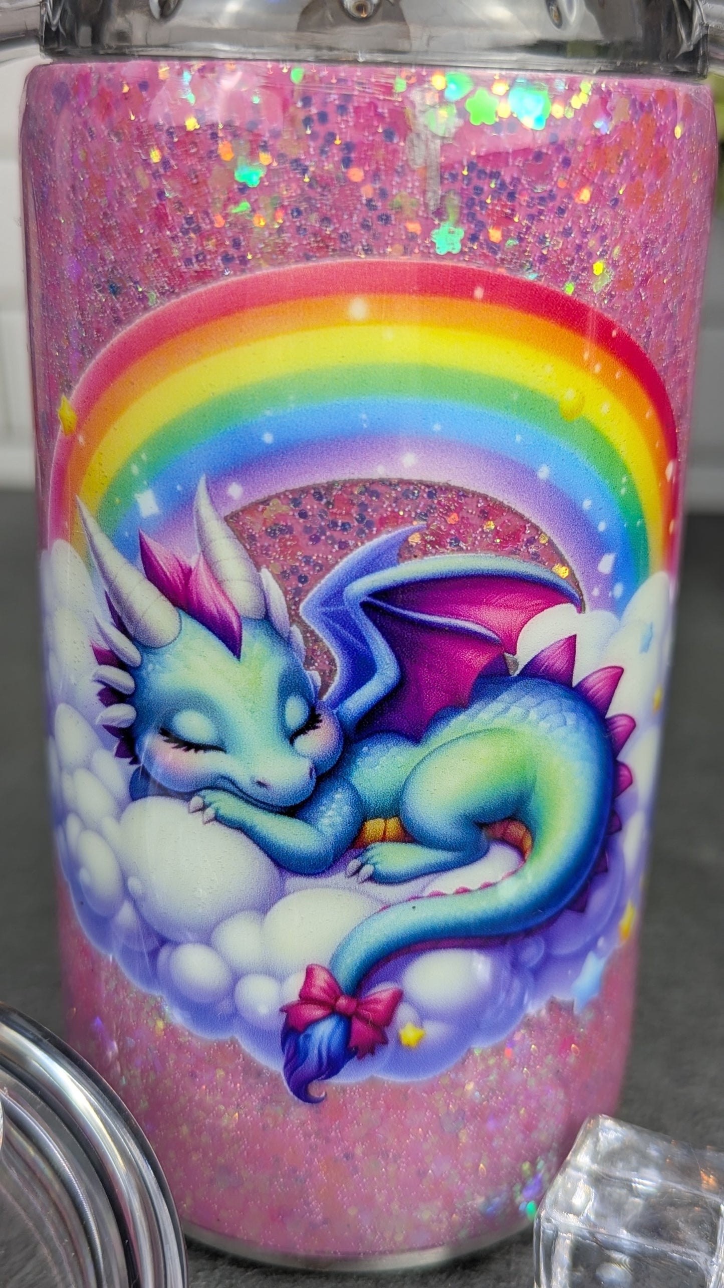 Sleeping Dragon 12oz Sippy Cup/Tumbler Tumbler
