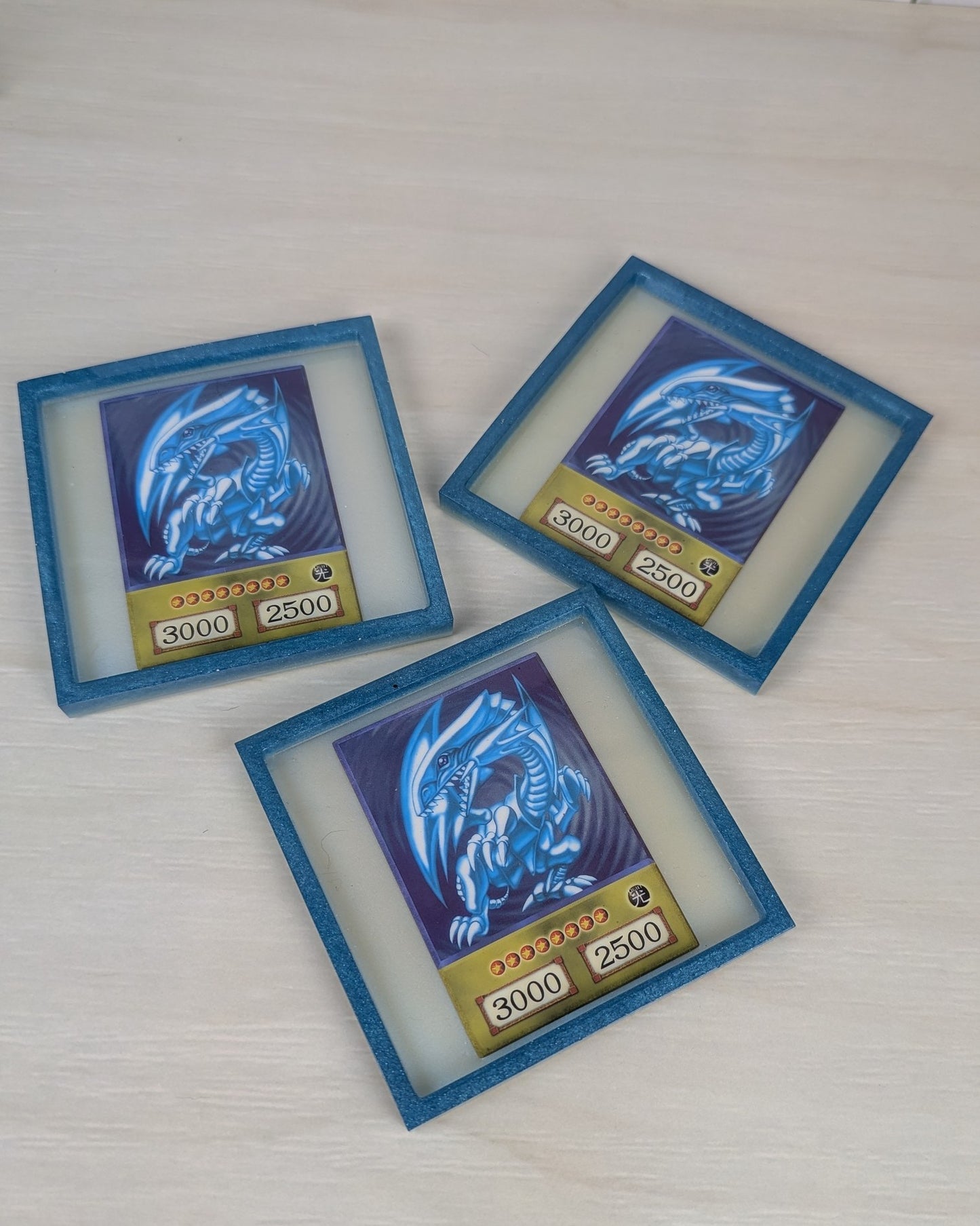 Yu-Gi-Oh! Blue Eyes Dragon Card Coaster Set