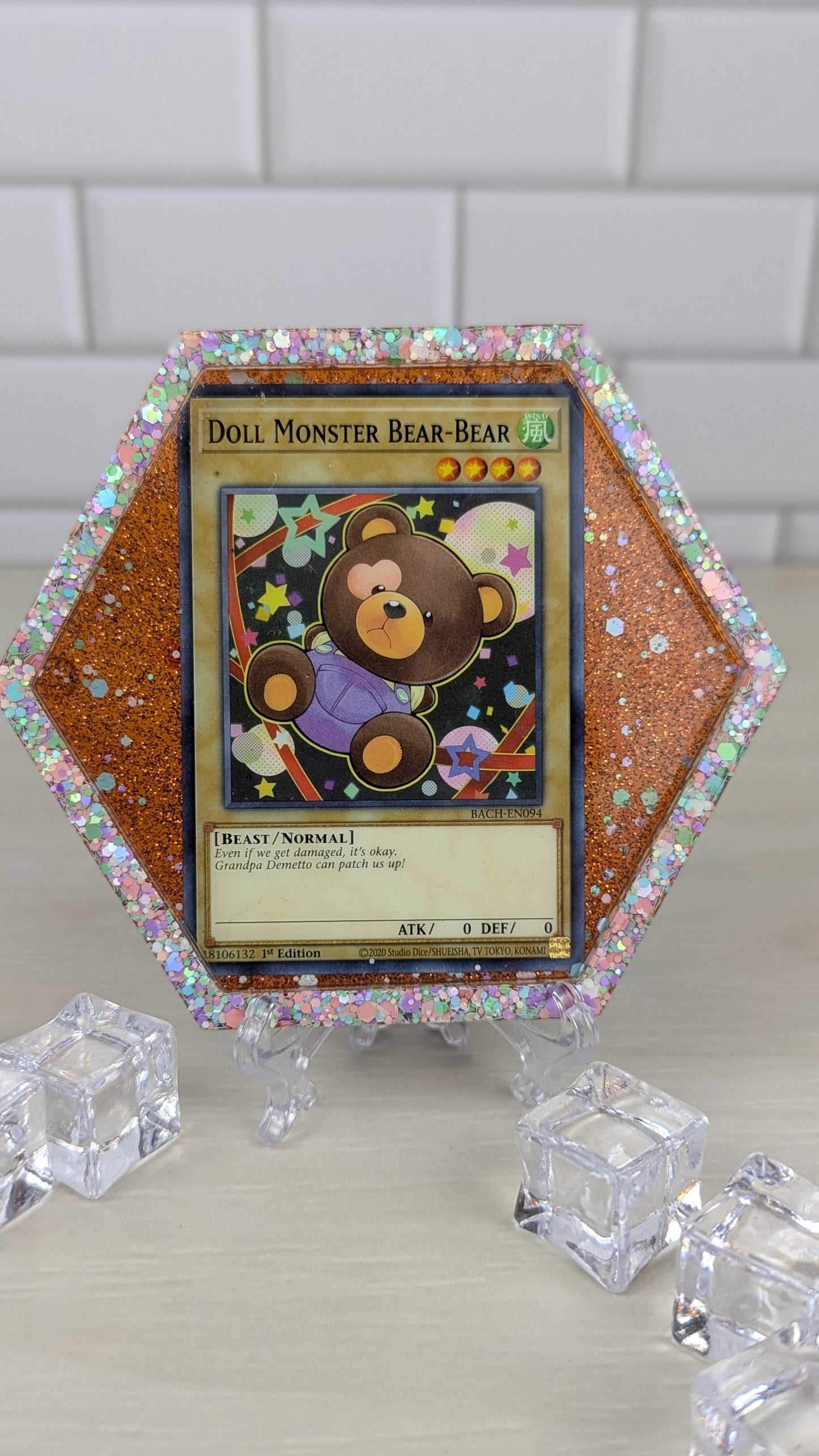 Yu-Gi-Oh! Bear Monster Doll-Doll Card Coaster