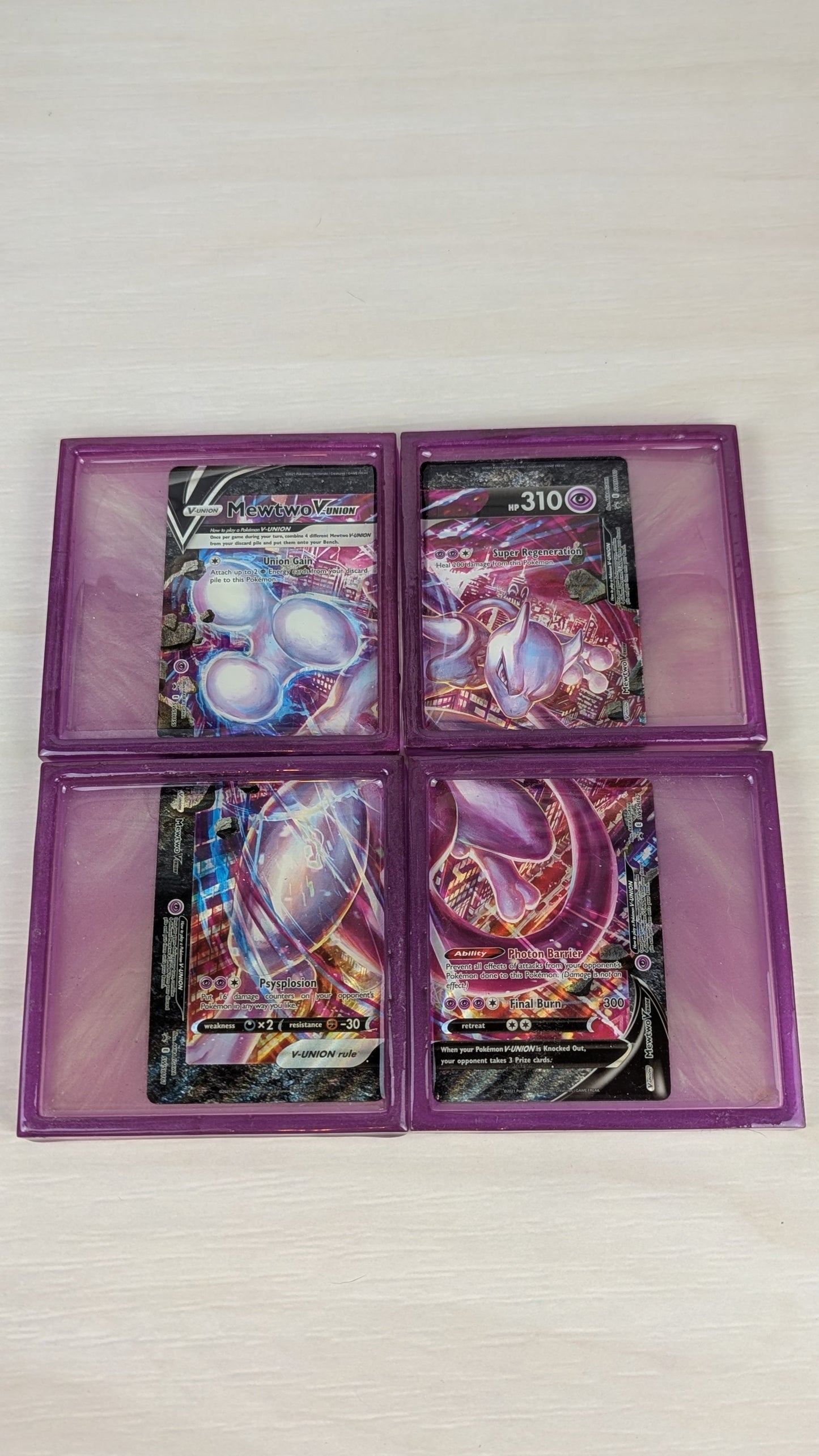 Mewtwo V Union Card Coaster Set