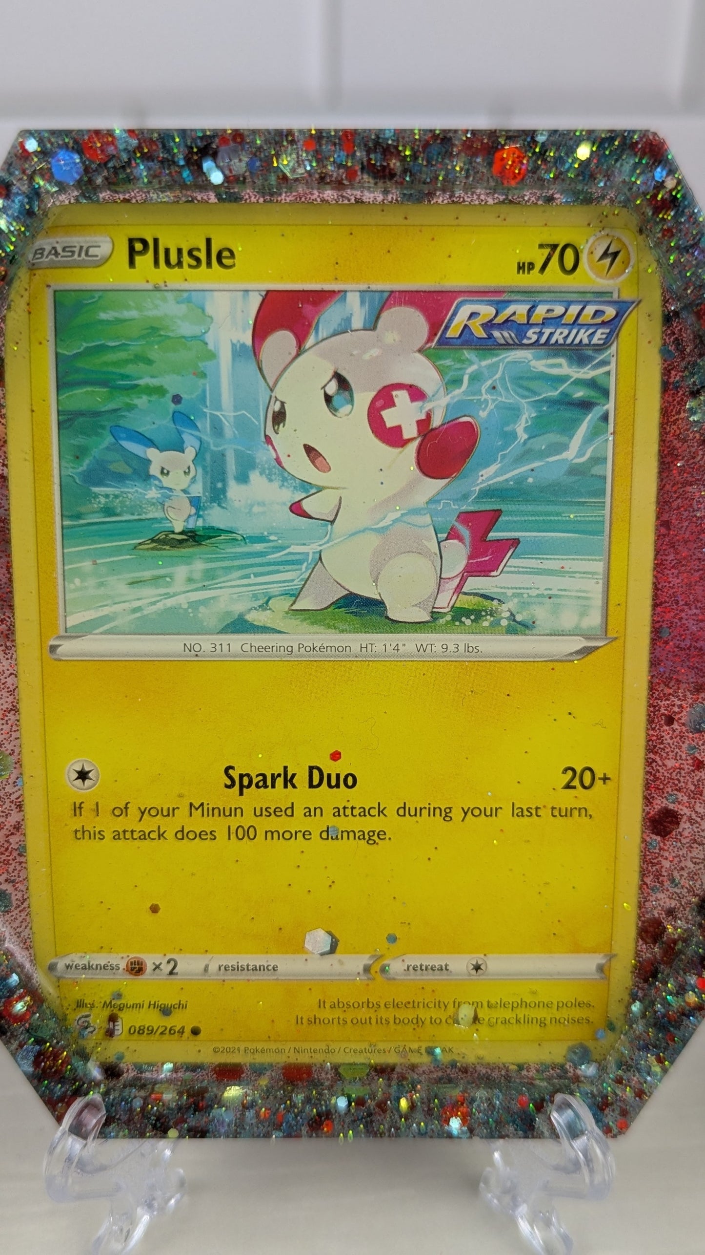 Plusle Card Coaster