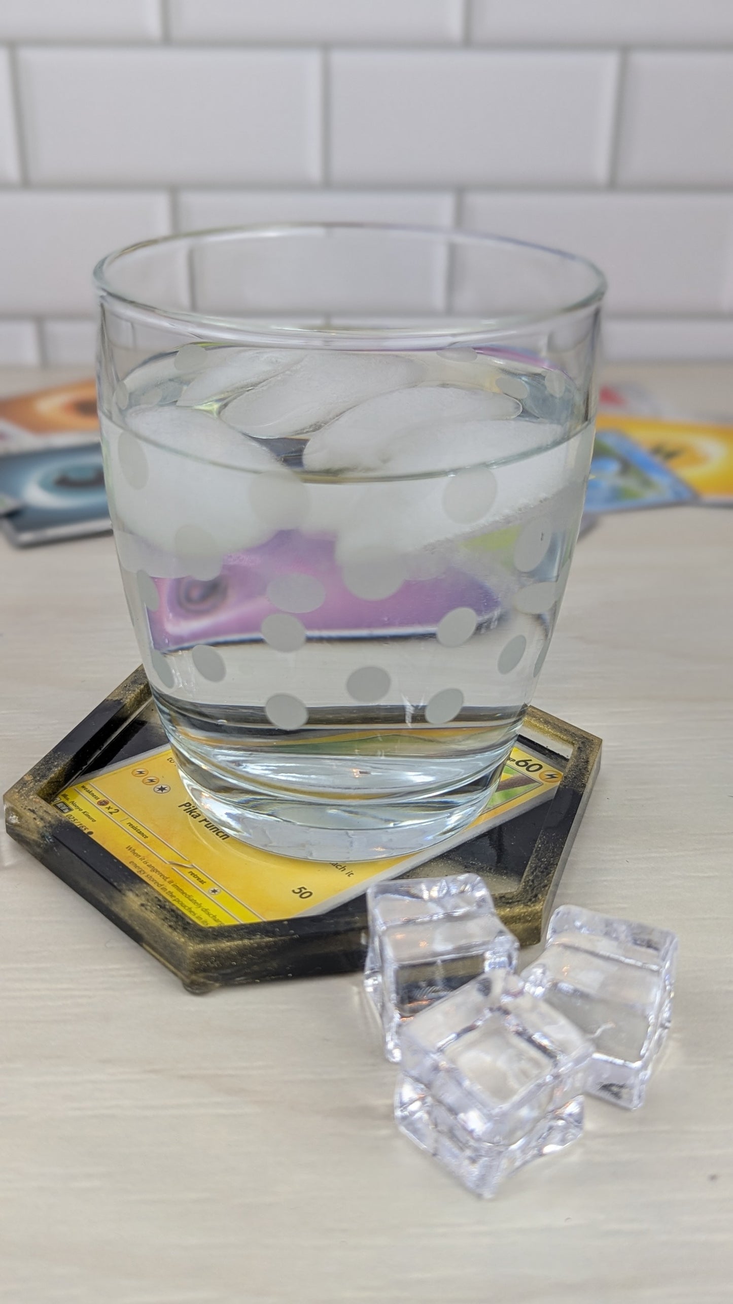 Pikachu Hexagon Card Coaster