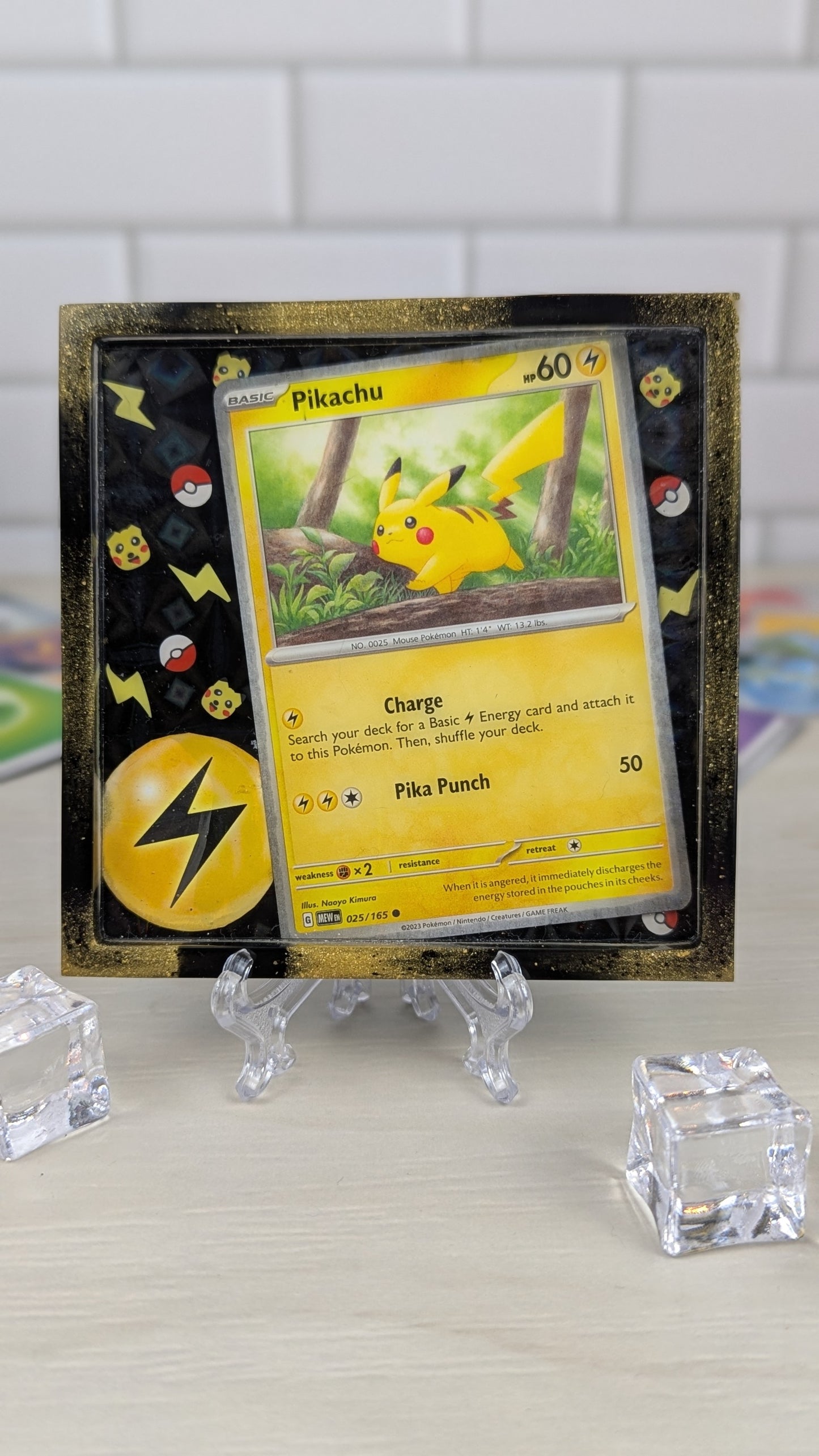 Pikachu Energy Ball Card Coaster