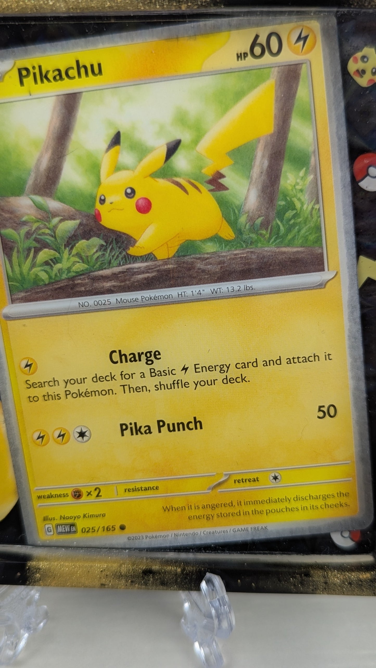 Pikachu Energy Ball Card Coaster
