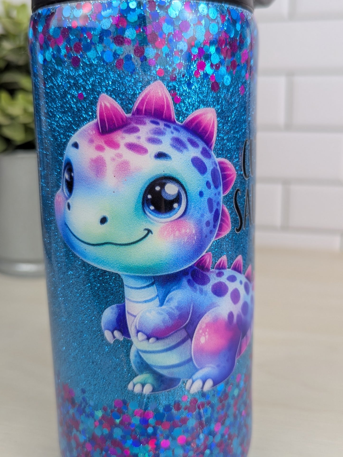 Cute-A-Saurus 15 oz Duo Lid Tumbler