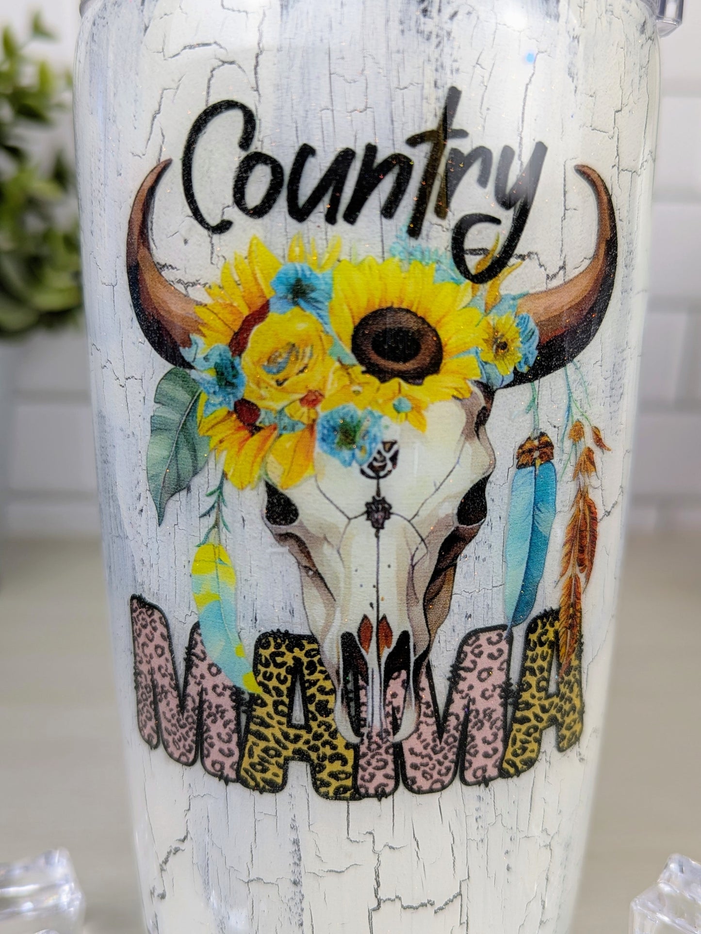 Country Mama Crackle 20 oz Tumbler