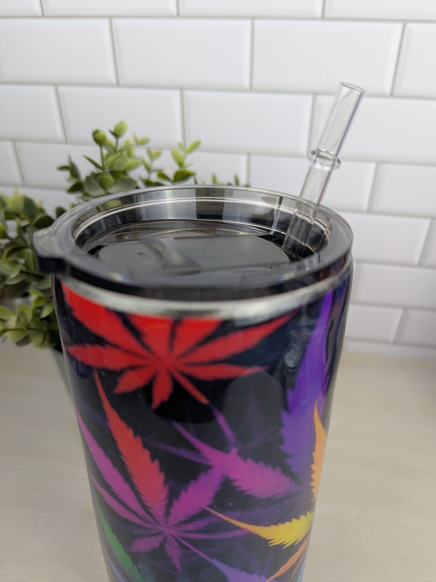 Rainbow Wacky Weed 30 oz Tumbler