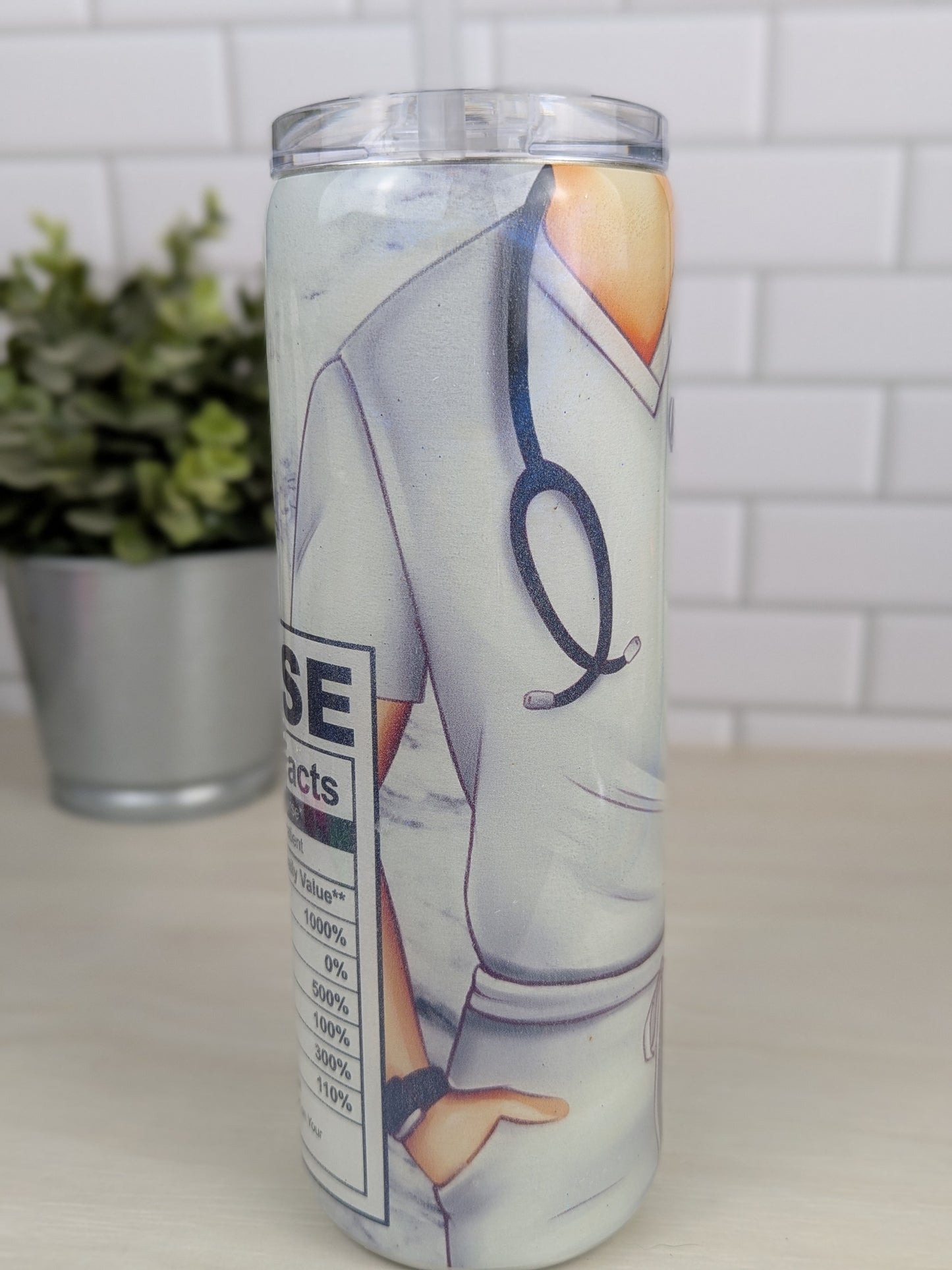 Nurse Ingredients 20iz Skinny Tumbler