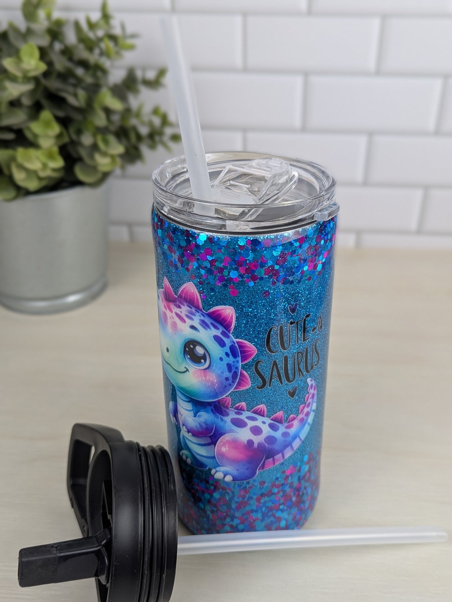 Cute-A-Saurus 15 oz Duo Lid Tumbler