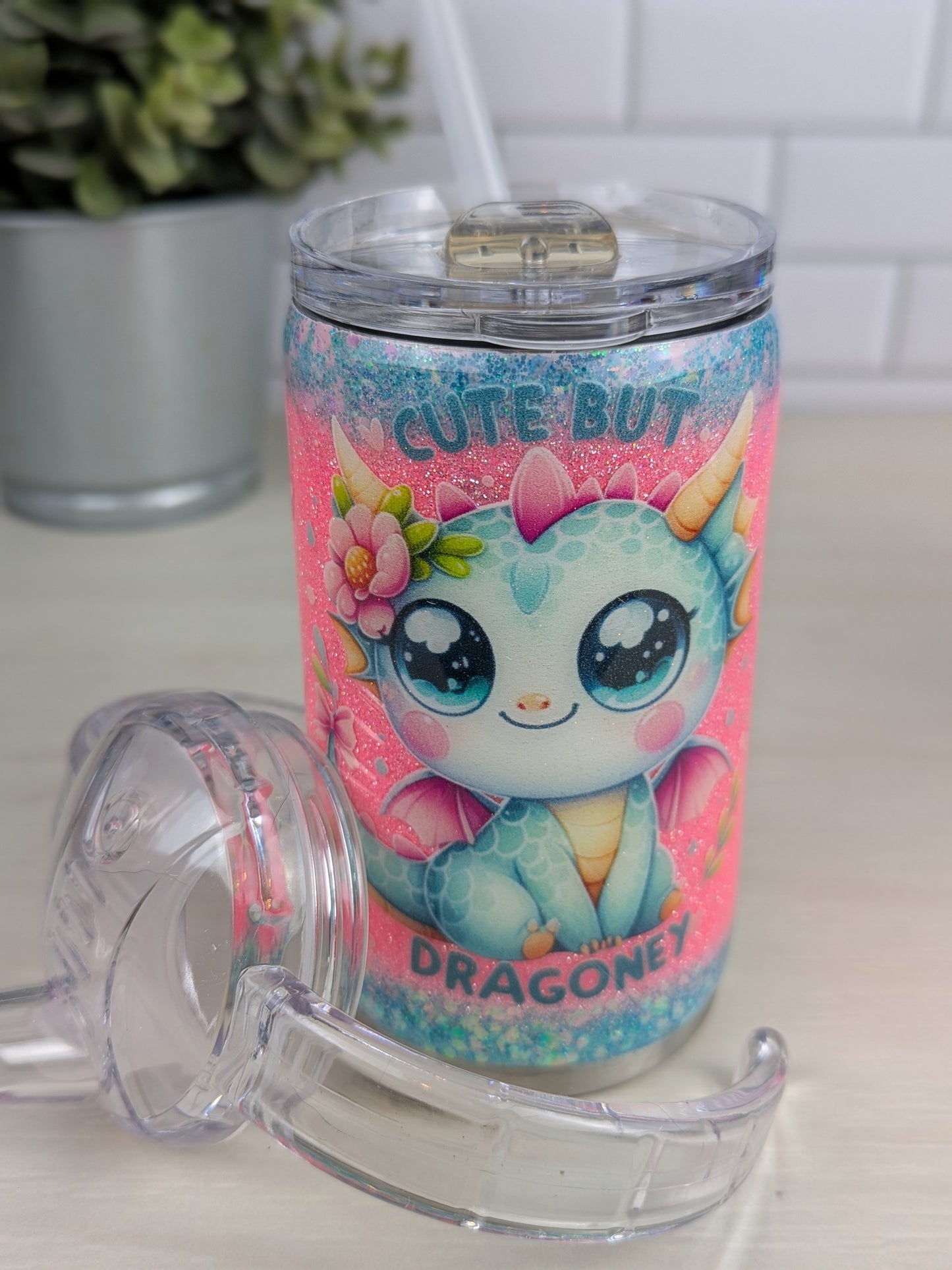 Cute But Dragoney 12 oz Sippy Duo Cup