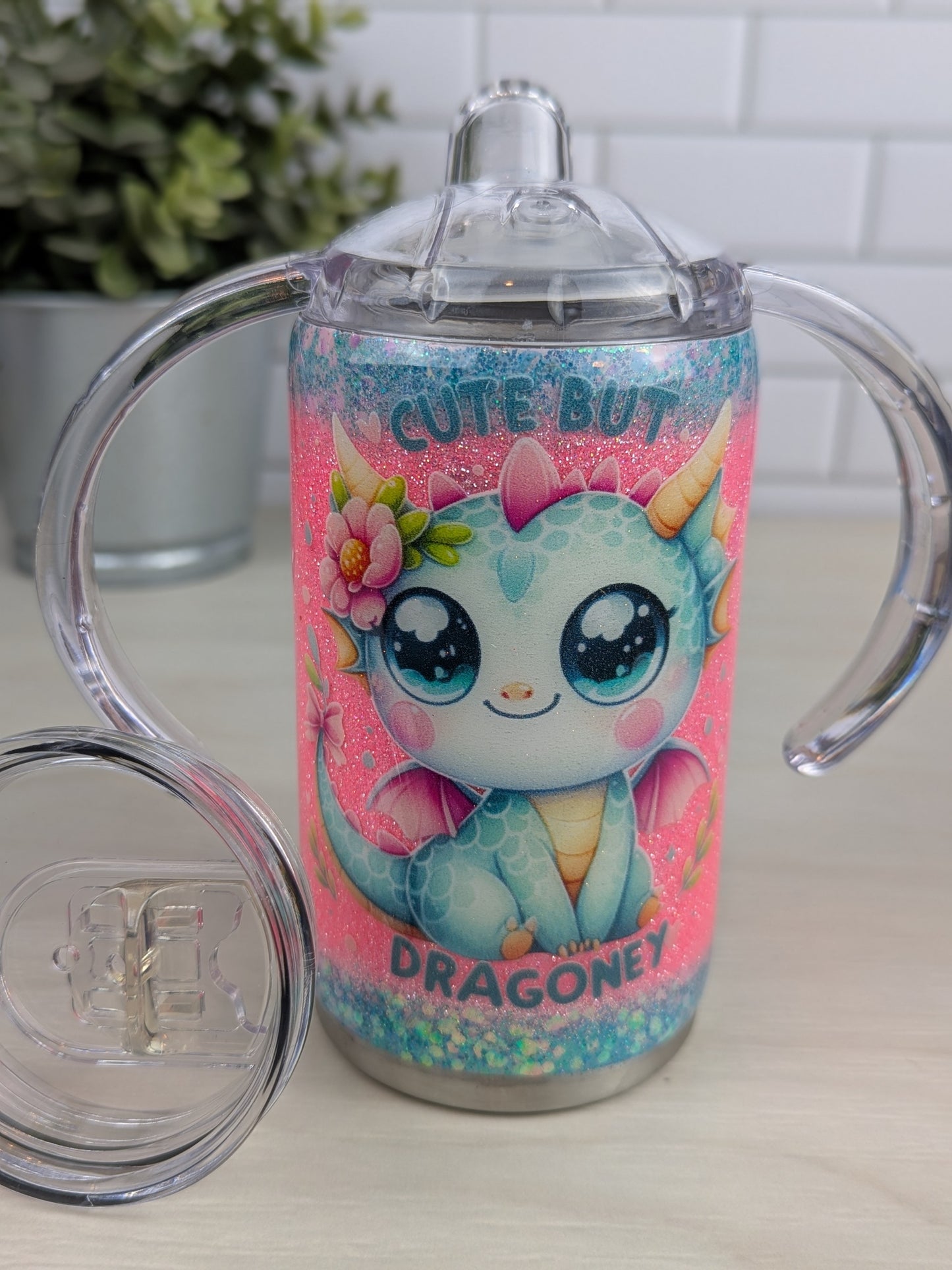 Cute But Dragoney 12 oz Sippy Duo Cup
