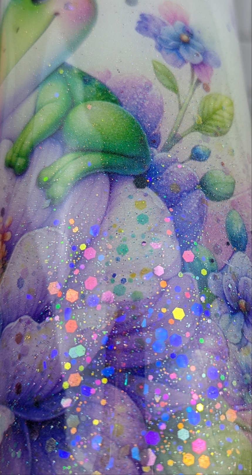 Cutesy Frog and Butterfly 20 oz Tumbler