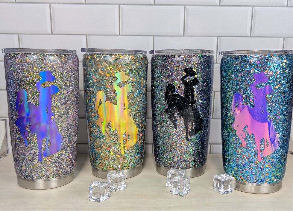 UW Steamboat Glitter 20 oz Tumbler