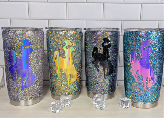 UW Steamboat Glitter 20 oz Tumbler