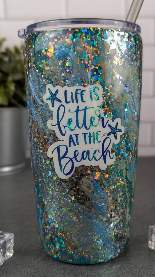 Life Is Better At The Beach 20 oz Tumbler