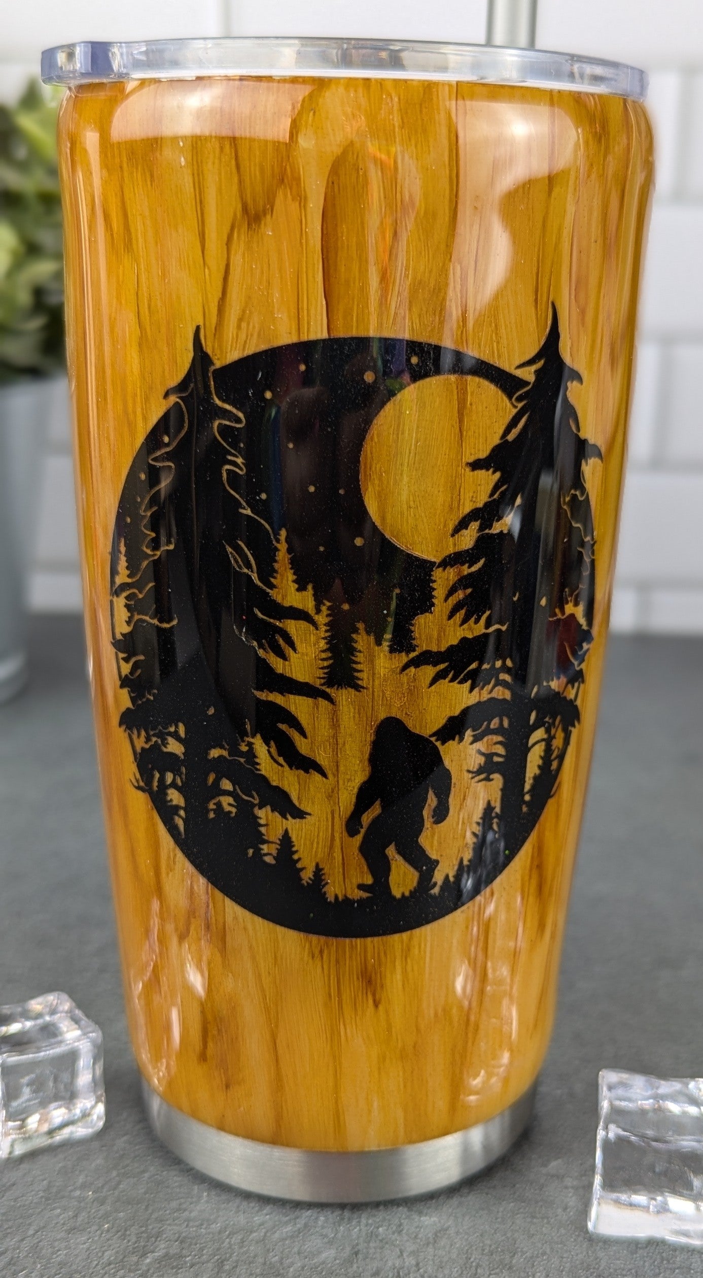 Bigfoot Woodgrain 20 oz Tumbler