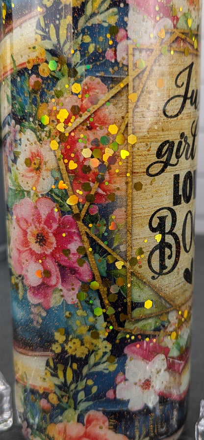 Just a Girl Who Loves Books 20 oz Tumbler