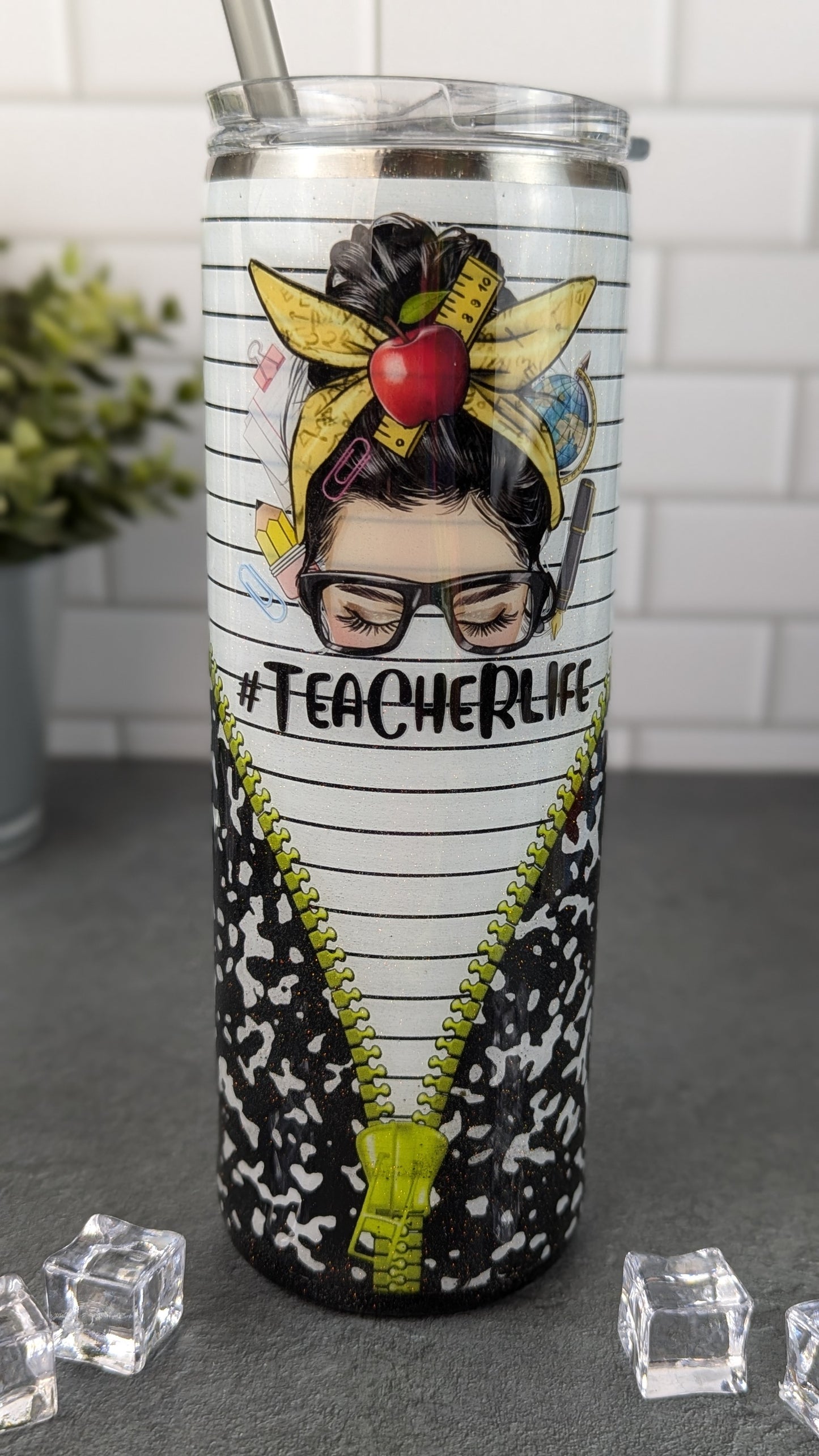 Teacher Life Composition Book 20 oz Tumbler