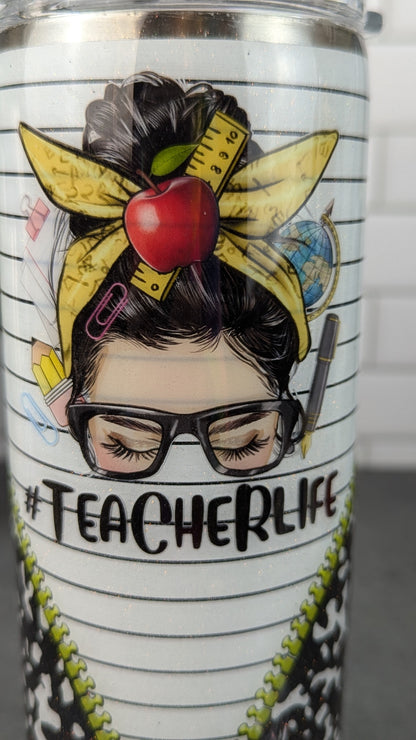 Teacher Life Composition Book 20 oz Tumbler