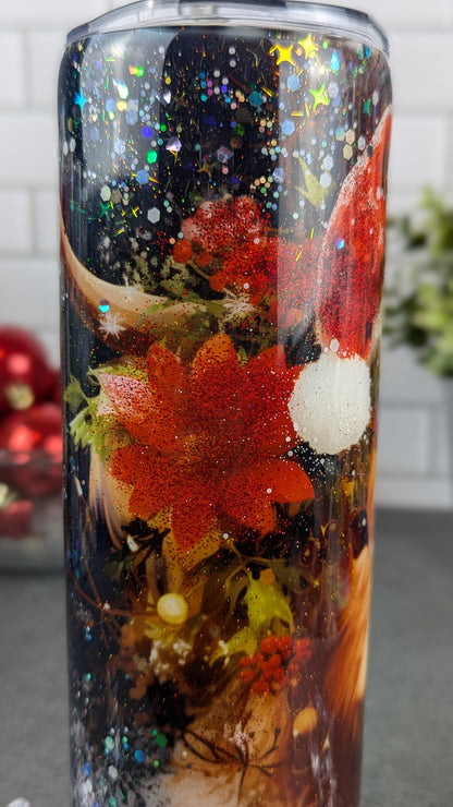 Christmas Fluffy Cow 20 oz Tumbler