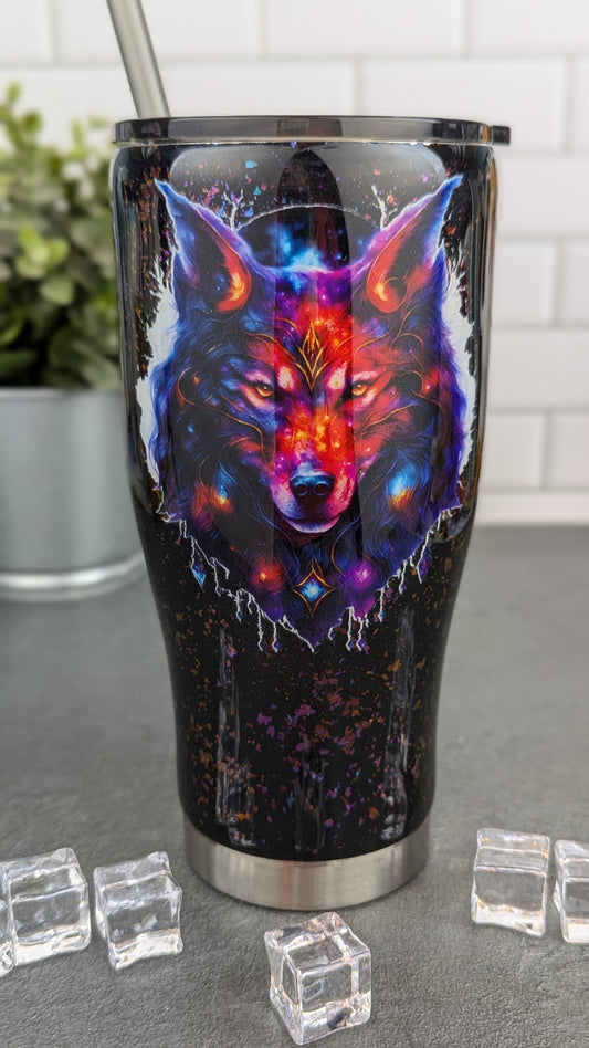 Night Wolf 24 oz Tumbler