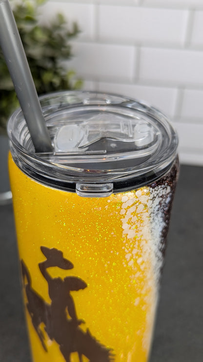 UW Split Glitter 20 oz Tumbler with Duo Lid