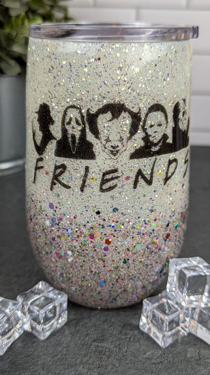 Horror Movie Friends Wine Tumbler