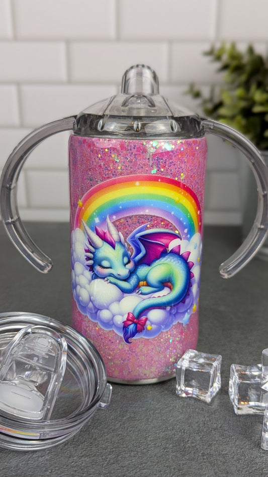 Sleeping Dragon 12oz Sippy Cup/Tumbler Tumbler