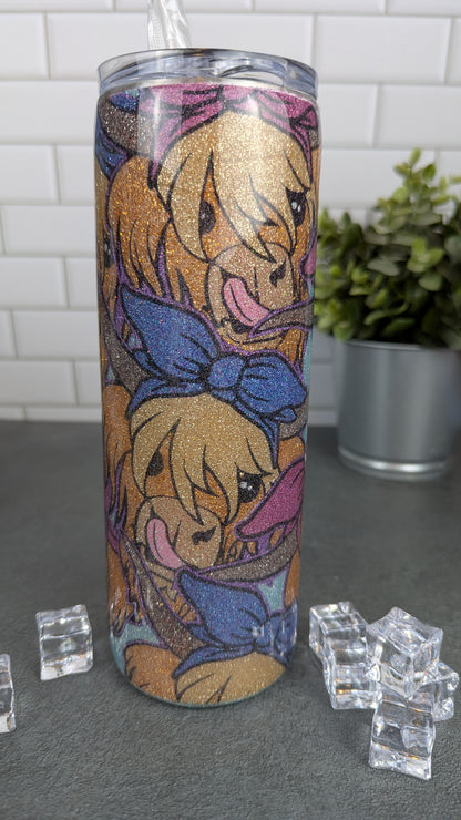 Fluffy Cow Burst 20oz Tumbler