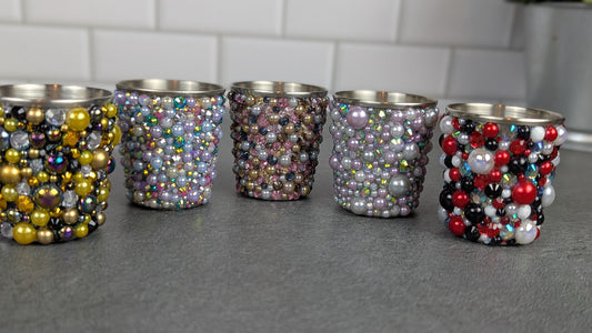 Rhinestoned 2 oz Shot Glass Collection