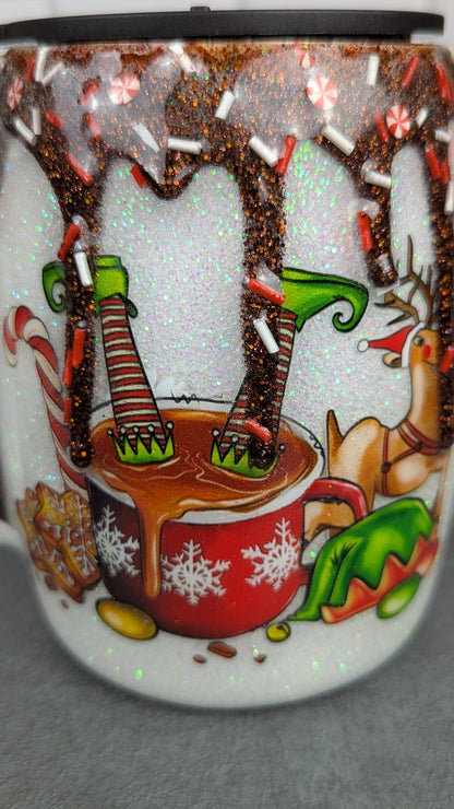 Elf Hot Cocoa Drip 14oz mug