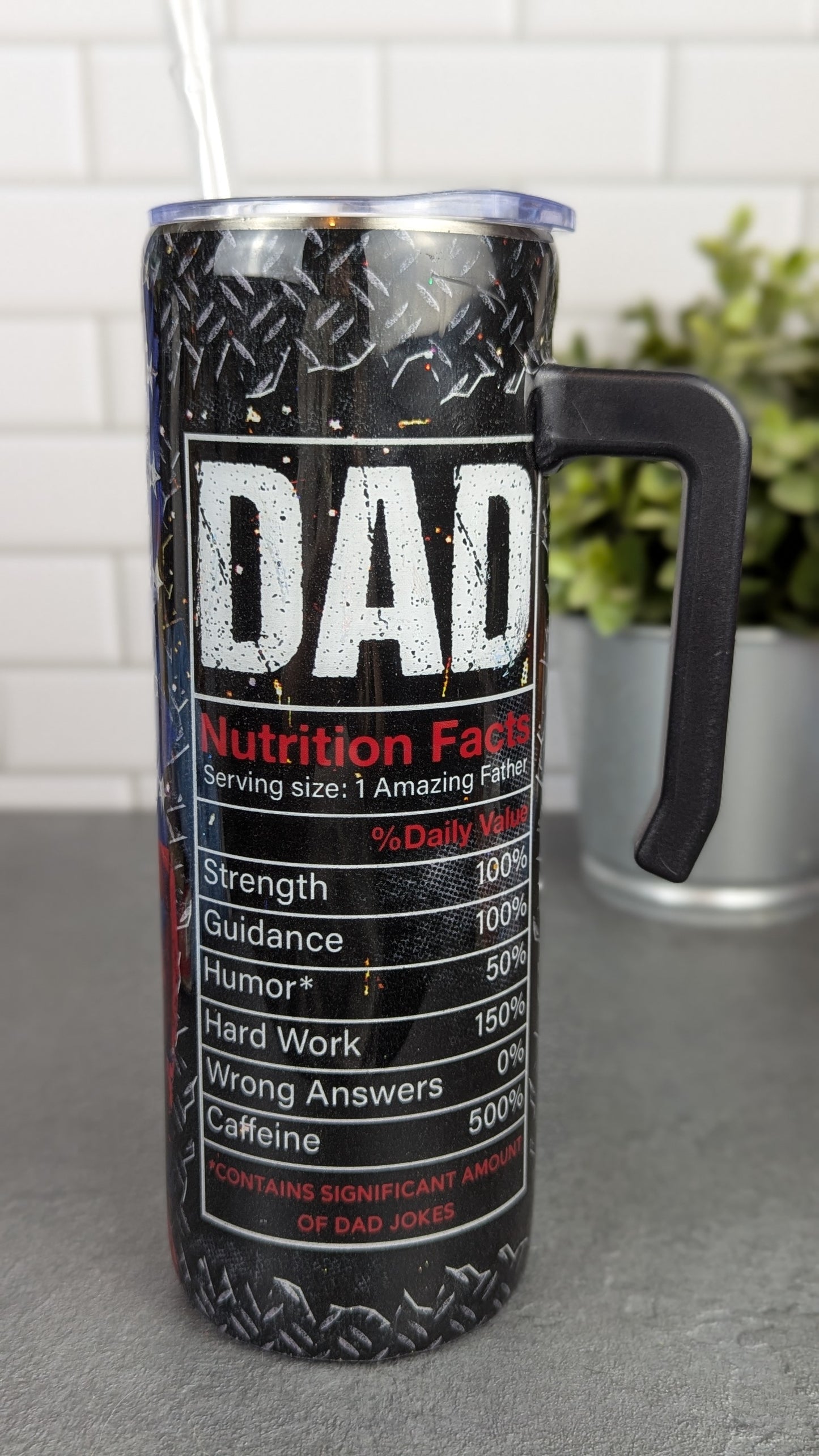 Best Dad 20 oz Tumbler w/Handle