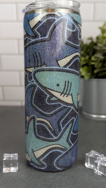 Shark Burst 20oz Tumbler