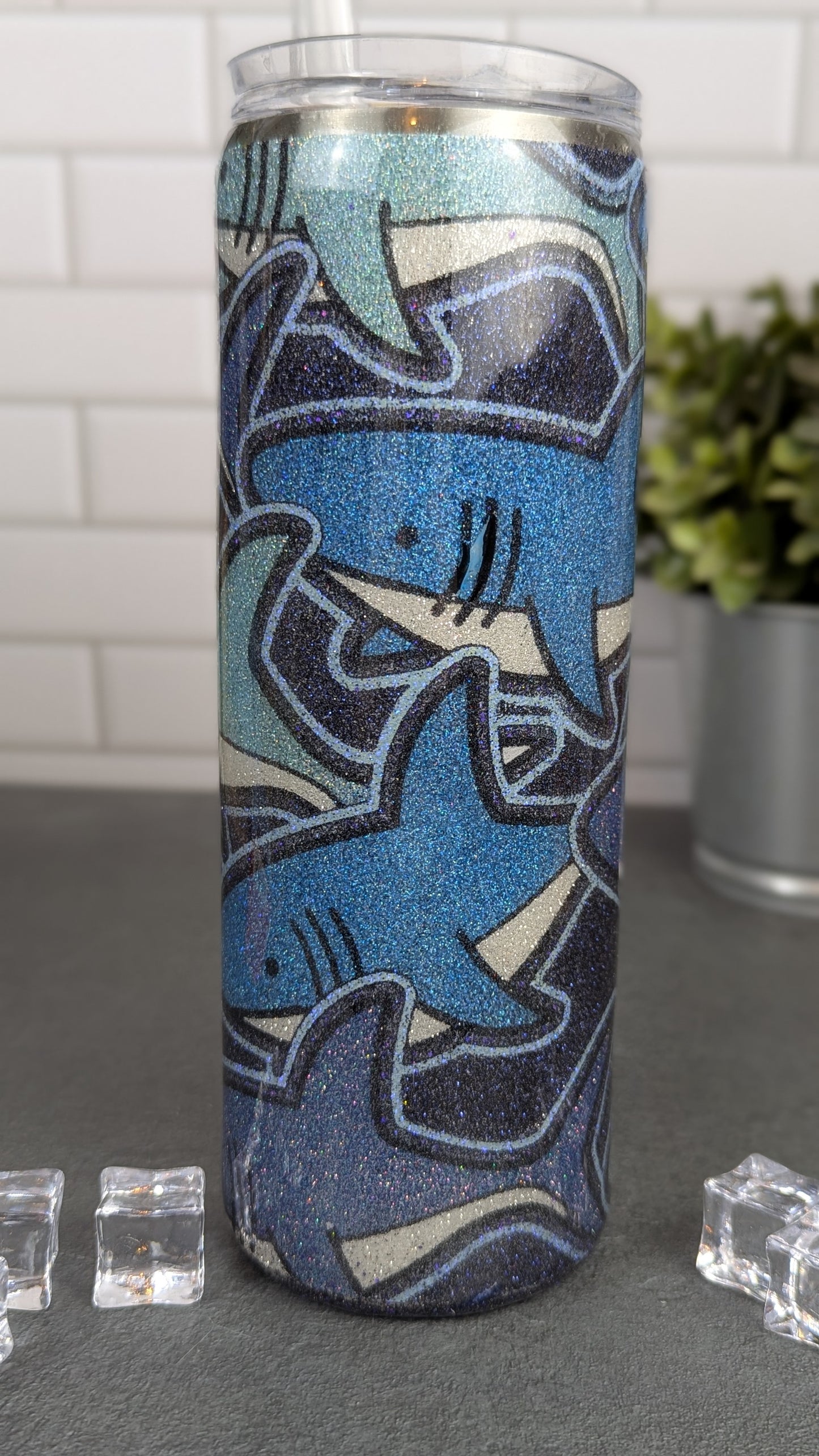 Shark Burst 20oz Tumbler