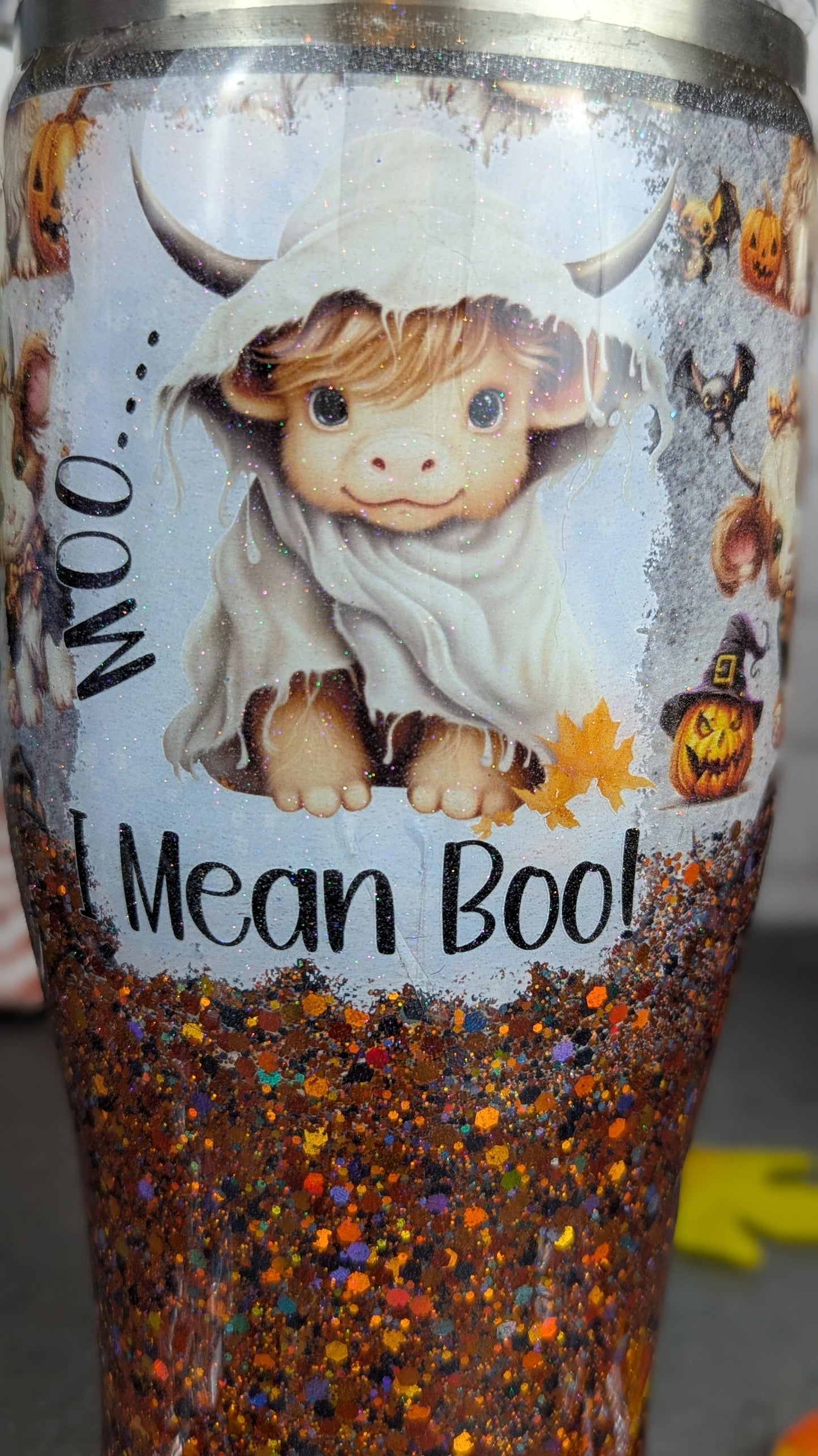 Moo Boo Fluffy Cow 32 oz Tumbler