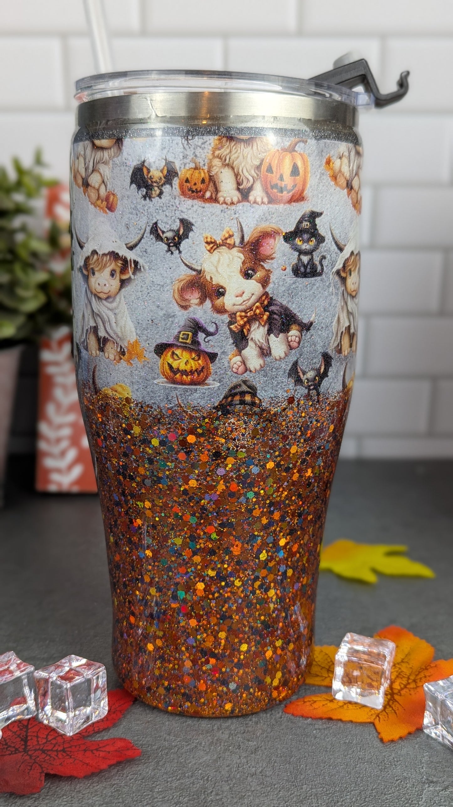 Moo Boo Fluffy Cow 32 oz Tumbler