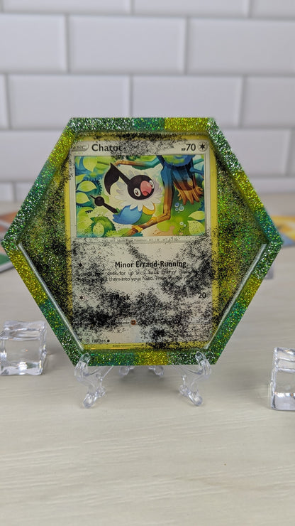 Chatot Glitter Card Coaster