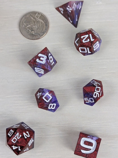 Red & Purple Dice Set