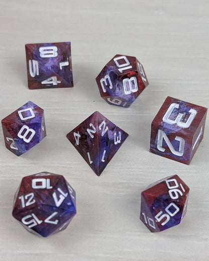 Red & Purple Dice Set