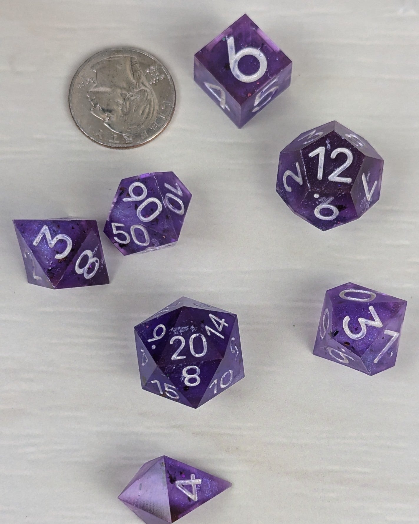 Purple Dice Set