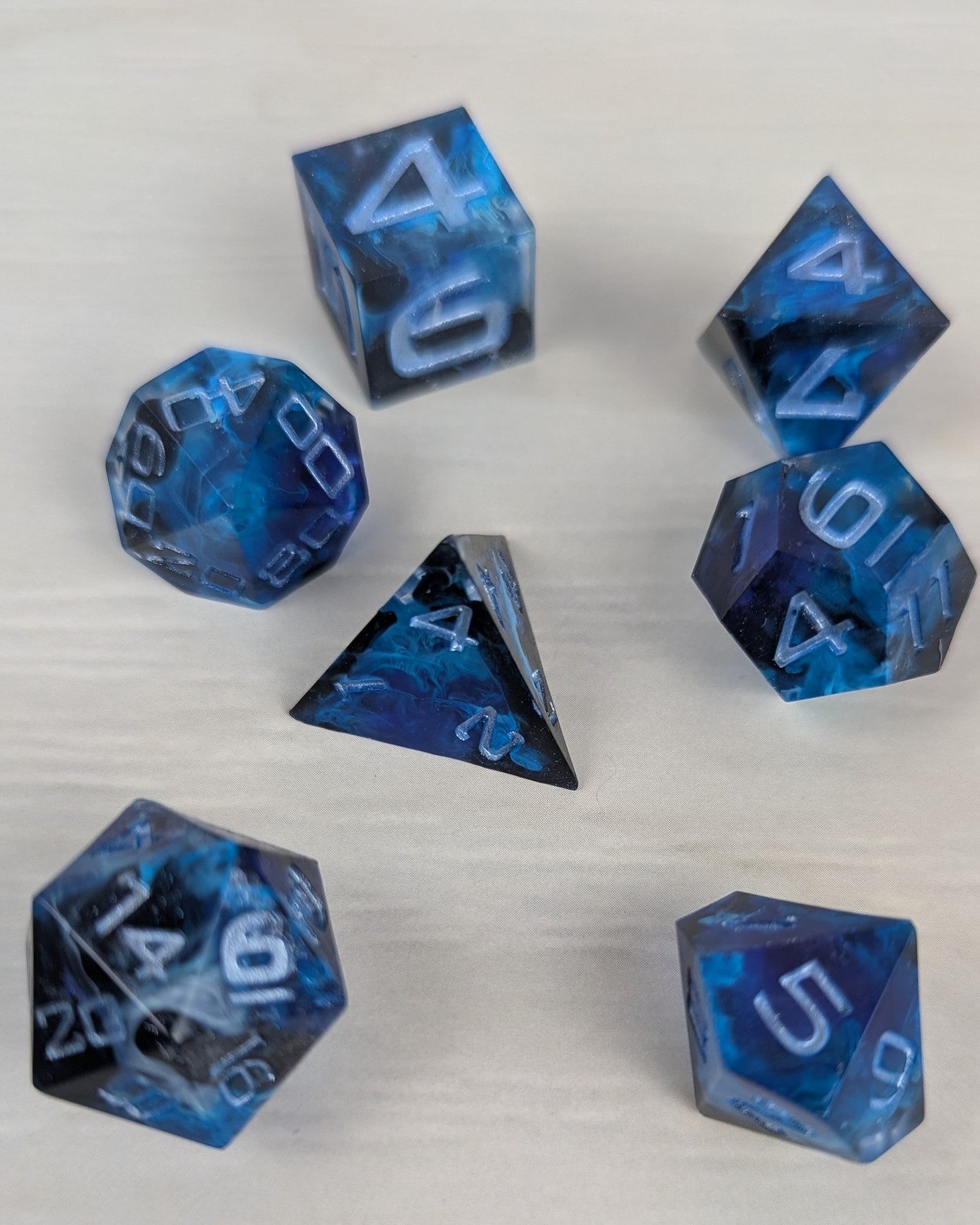 Shades of Blue Dice Set