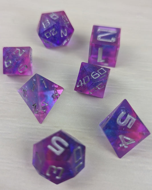 Purple & Pink Dice Set