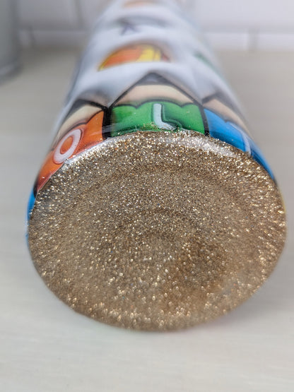 3-D Teacher Battery 20 oz Tumbler